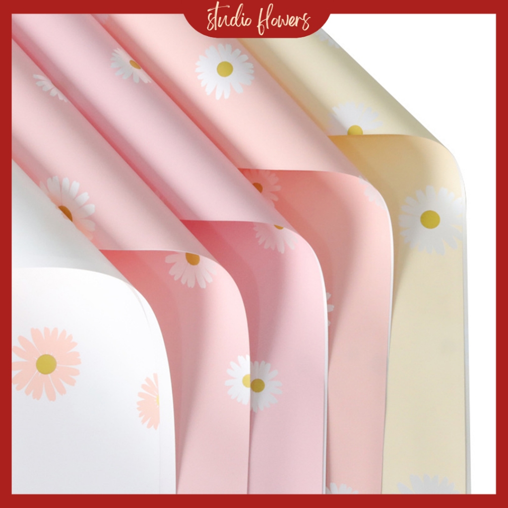 

Flower Wrapping Paper Motif Daisy Kertas Buket Bunga Motif Bunga Daisy KB6111