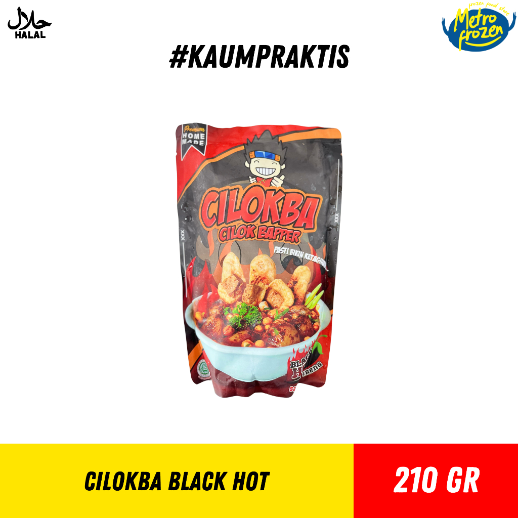 

CILOKBA Black Hot 210gr //cilok bapper sambel ireng
