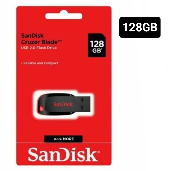 Flashdisk sandisk 128GB cruzer blade original