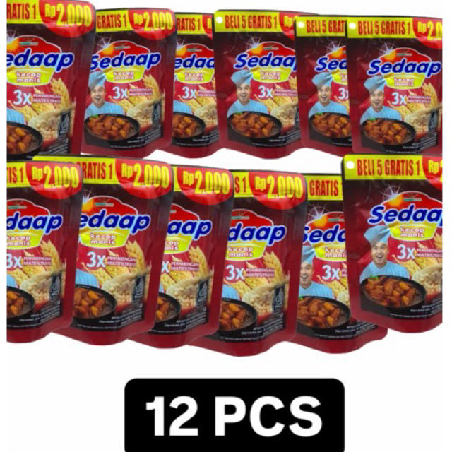 

Sedaap Kecap Manis 77g ( 12 PCS ) / Soy Sauce