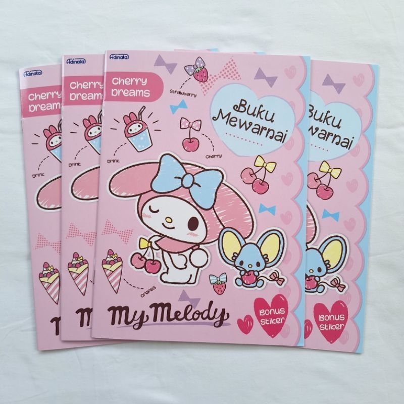 My Melody Coloring Book L Adinata / Buku Mewarnai / Buku Aktivitas anak / Buku