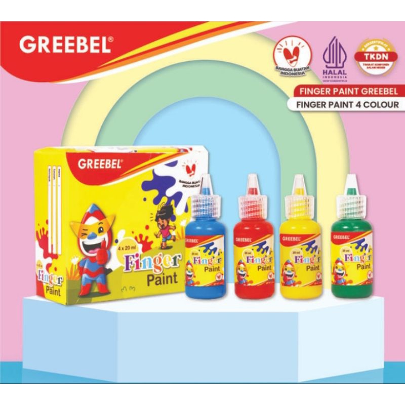 

FINGER PAINT GREEBEL 4 WARNA/GREEBEL FINGER PAINT 4 WARNA