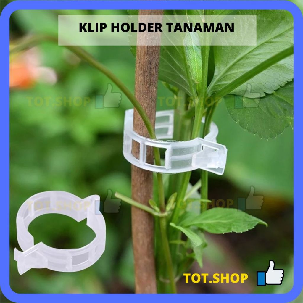 

[1-pcs] KLIP TOMAT Plant Clip Klip Plastik Pengikat Tanaman Tomat Jepitan Tanaman Bunga Batang Ikat Serbaguna