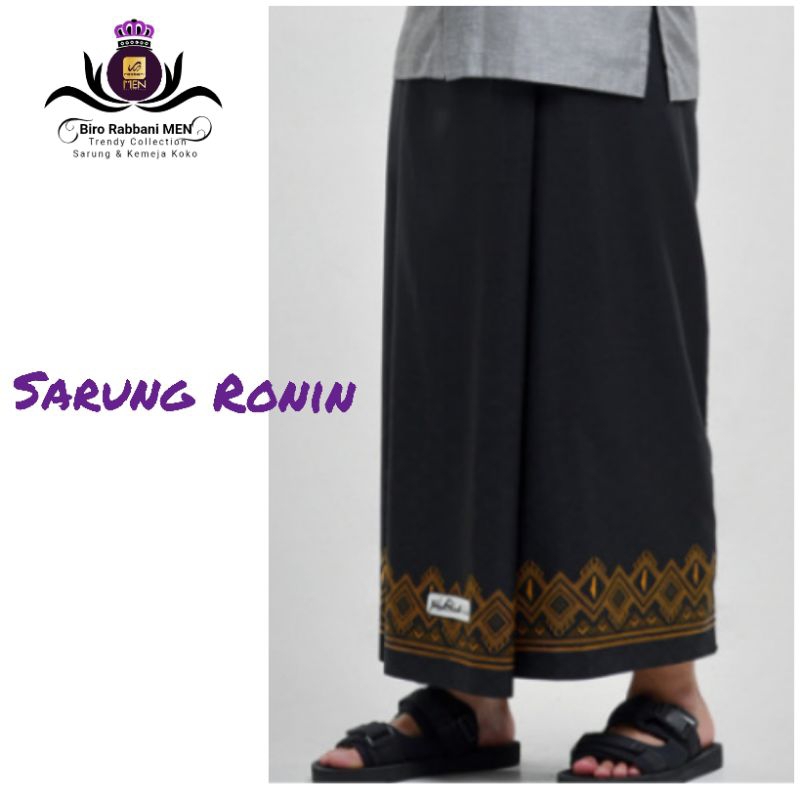 TERBARU Sarung Rabbani Palestine style sarung santri -SARUNG Black Series