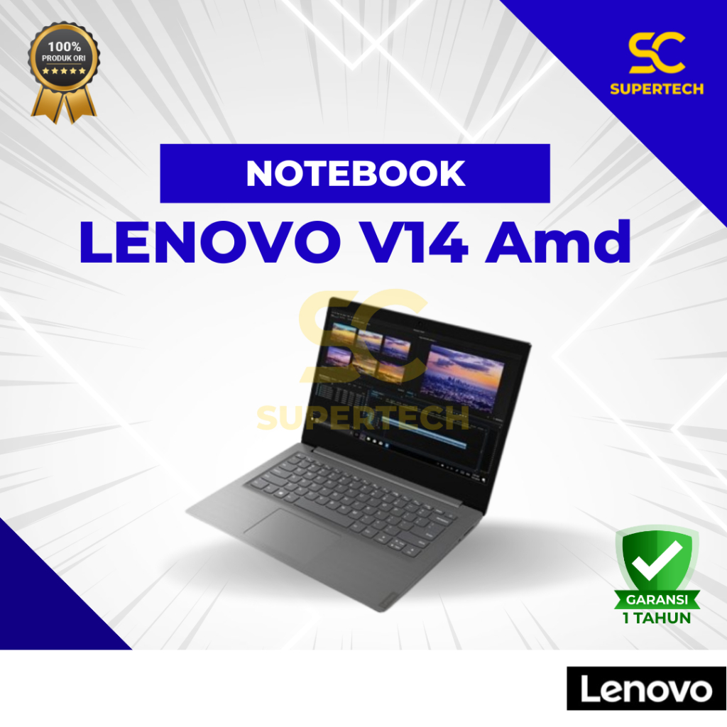 Notebook Lenovo V14 Amd 3020e 4GB 256SSD AMD Radeon 14HD DOS RESMI