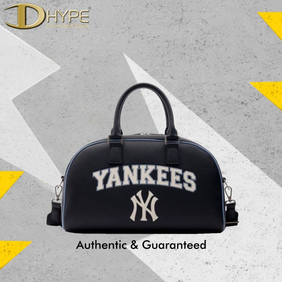 MLB NY YANKEES BOWLING CROSSBODY BAG BLACK 100% Authentic