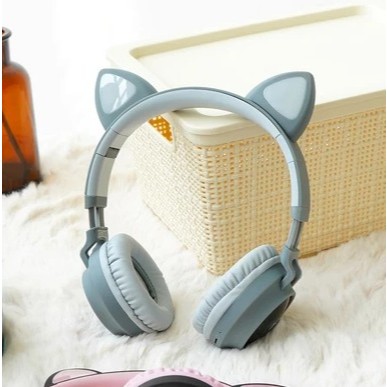 Ataru Headphone Bluetooth Cat Bt028c Warna Abu