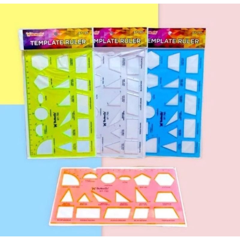 

penggaris cetakan butterfly BT-785