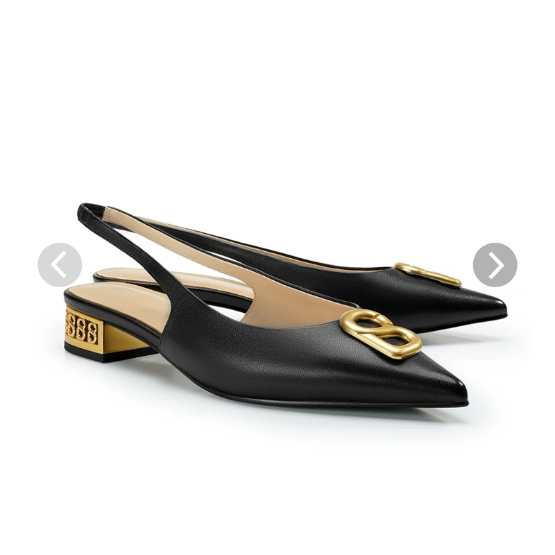 Milly slingback shoes by Buttonscarves