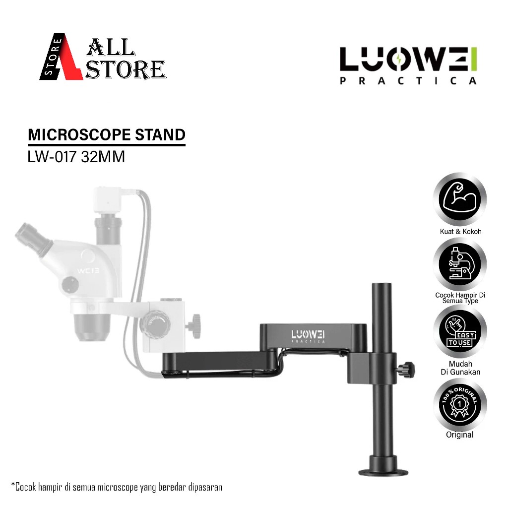 LUOWEI LW-017 Stand Microscope - Microscope Swinging Arm Universal Flexible Folding 360 ° Rotating O