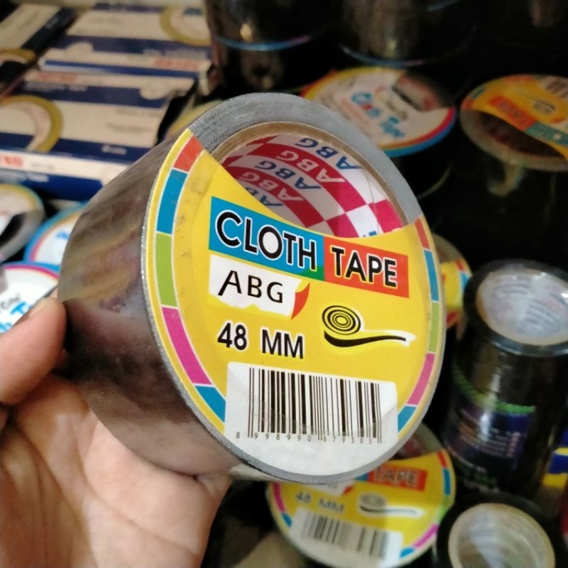 Lakban Hitam Cloth Tape 48mm Lakban Jilid