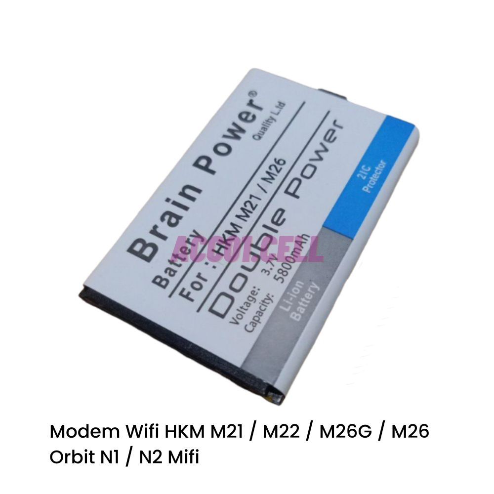 Baterai Modem Wifi HKM M21 - M22 - M26G - M26 - Orbit N1 - N2 Battery Batre Mifi Double Power