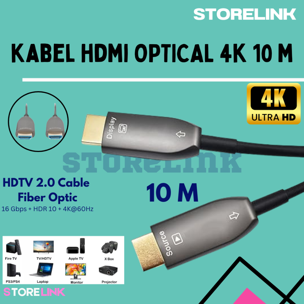 kabel hdmi fiber Optical 4k 10m kabel hdm 4k 10meter /kabel optic hdmi 10 meter /kabel optical 4k 10