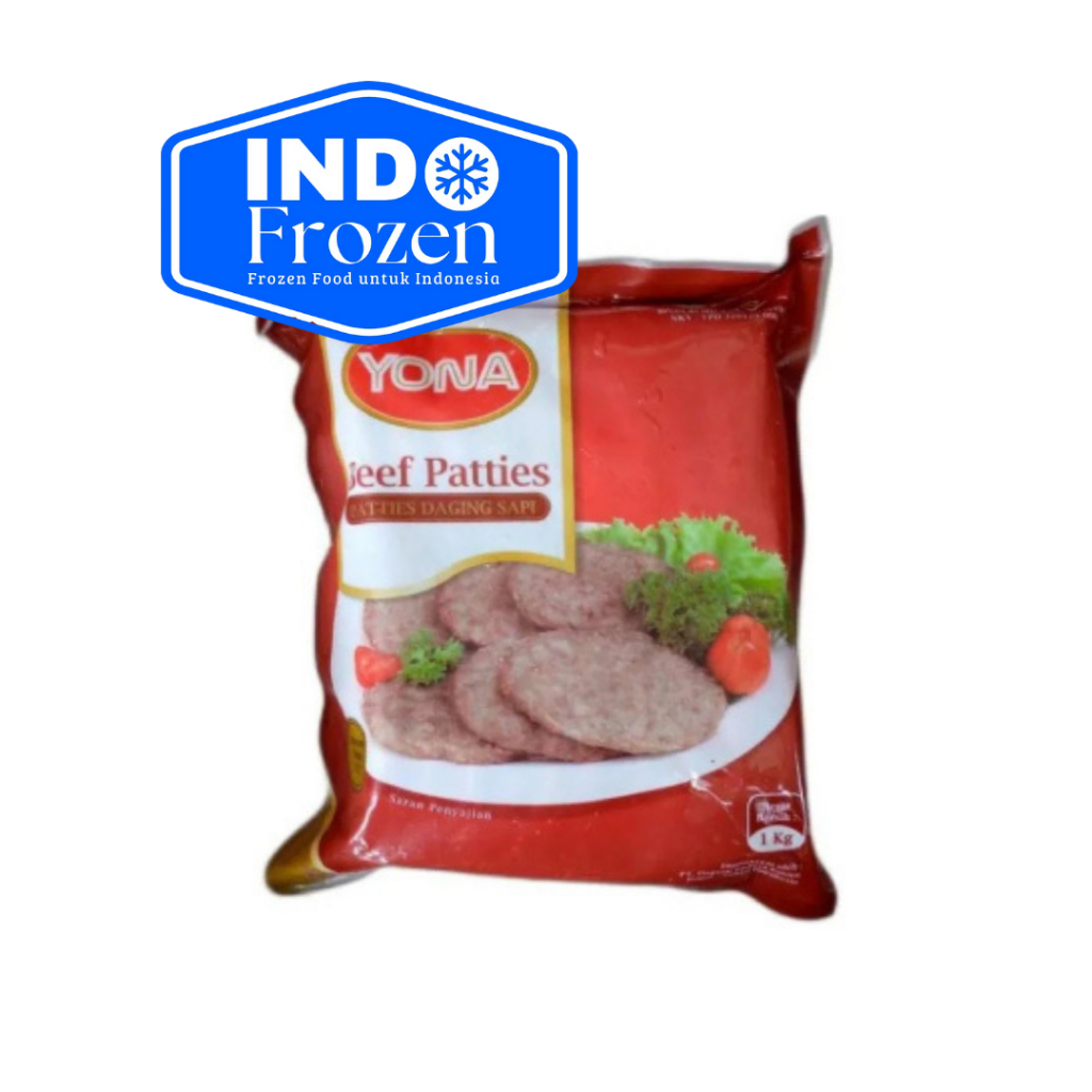 

YONA BEEF PATTIES 500GR ISI 10 ISI BURGER DAGING SAPI