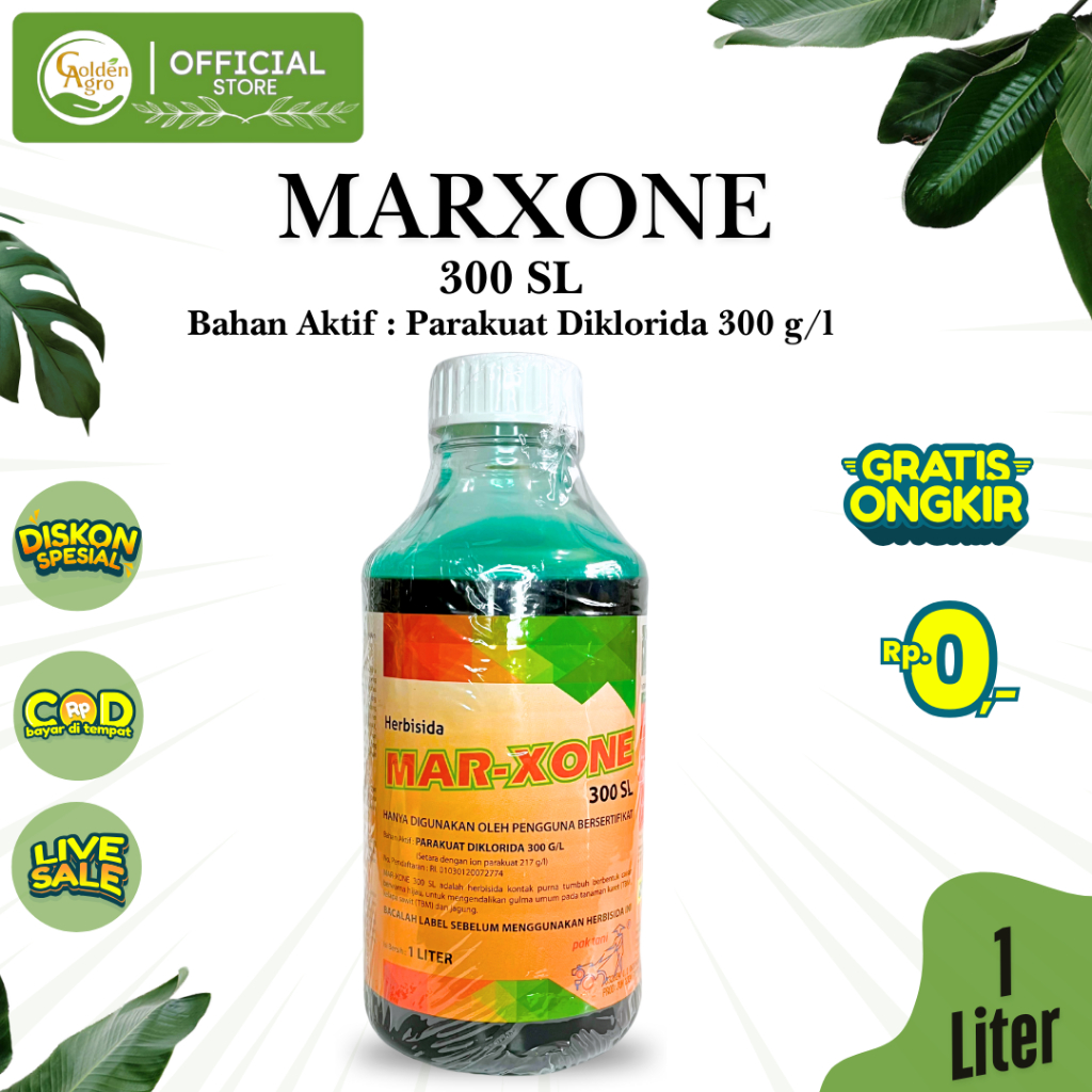HERBISIDA MARXONE 300SL SL 1LT LT LITER