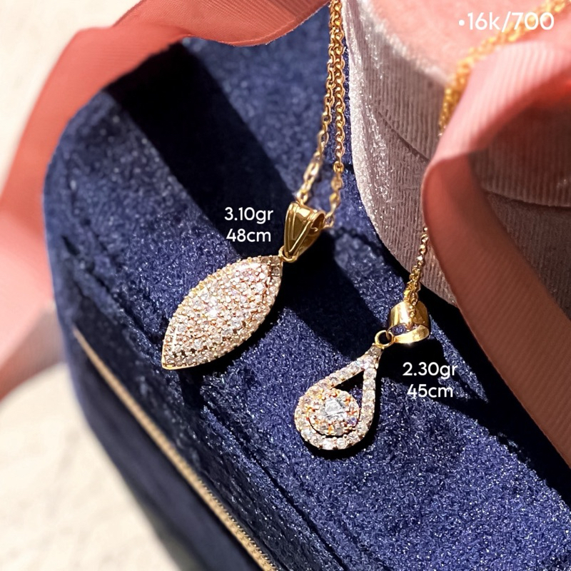 Kalung Emas Asli Aurel Fuji Kalung Liontin Chanel Korean Emas Kadar 700 Limited‼️ Kadar 700 16k Army