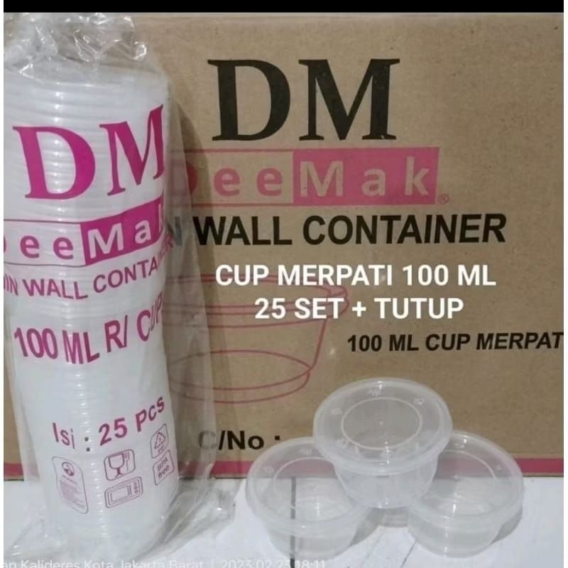 THINWALL DM cup merpati 100ml 150ml / cup pudding