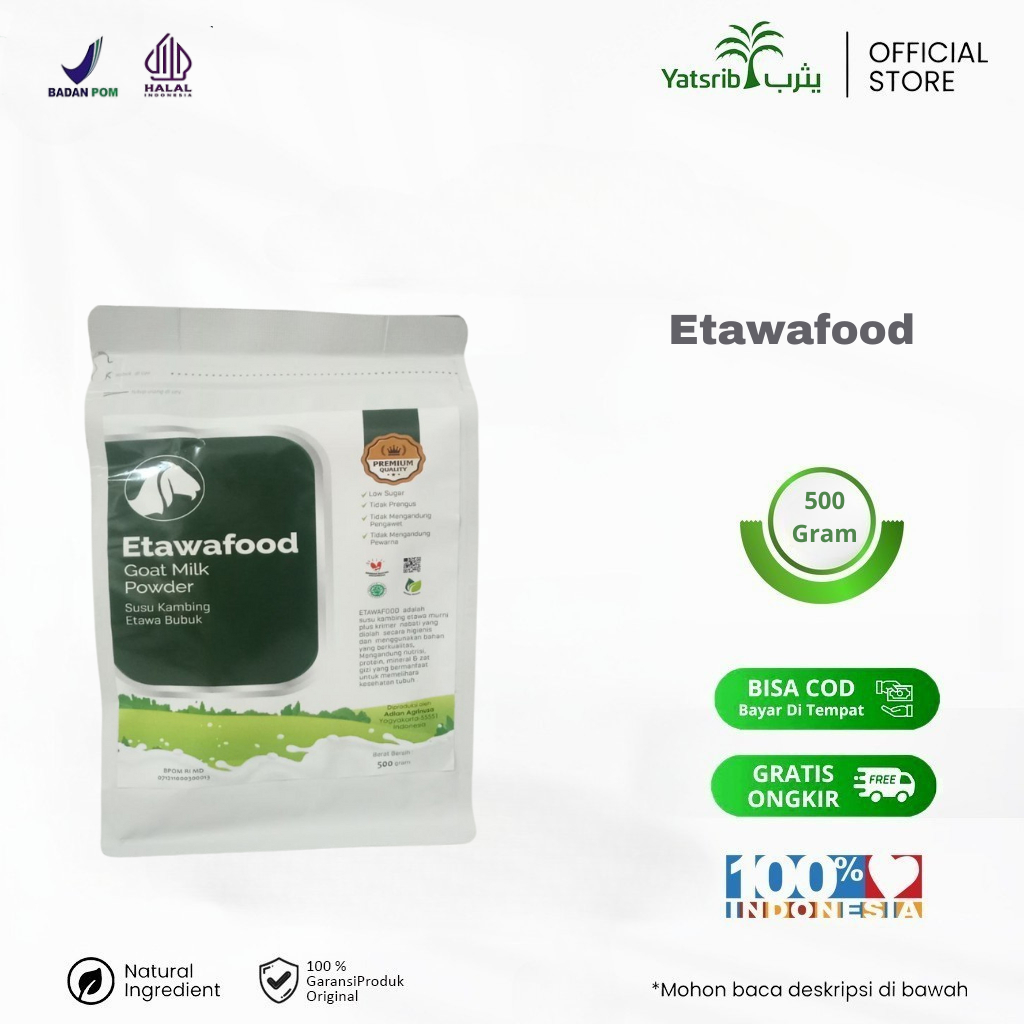 

ETAWAFOOD - Susu Kambing Etawa Premium Membantu Meningkatkan Daya Tahan Tubuh 500 Gram