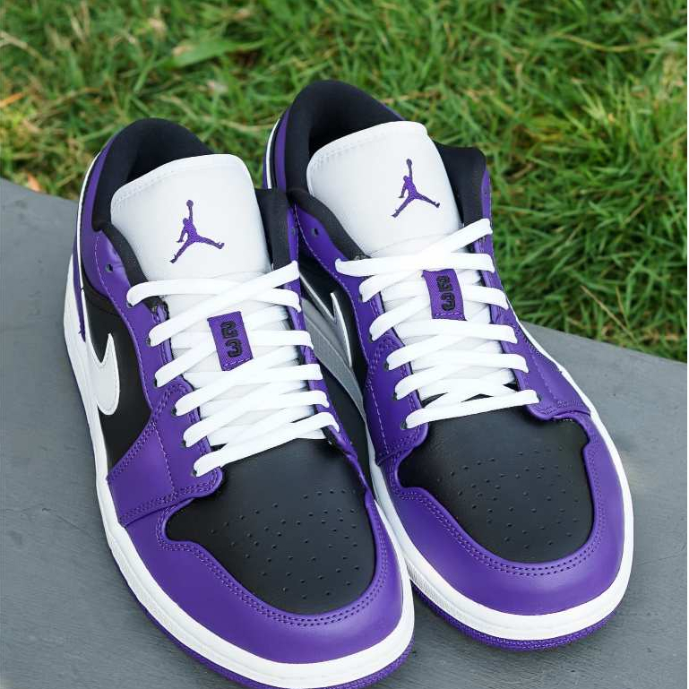 Air Jordan 1 Low Court Purple Black