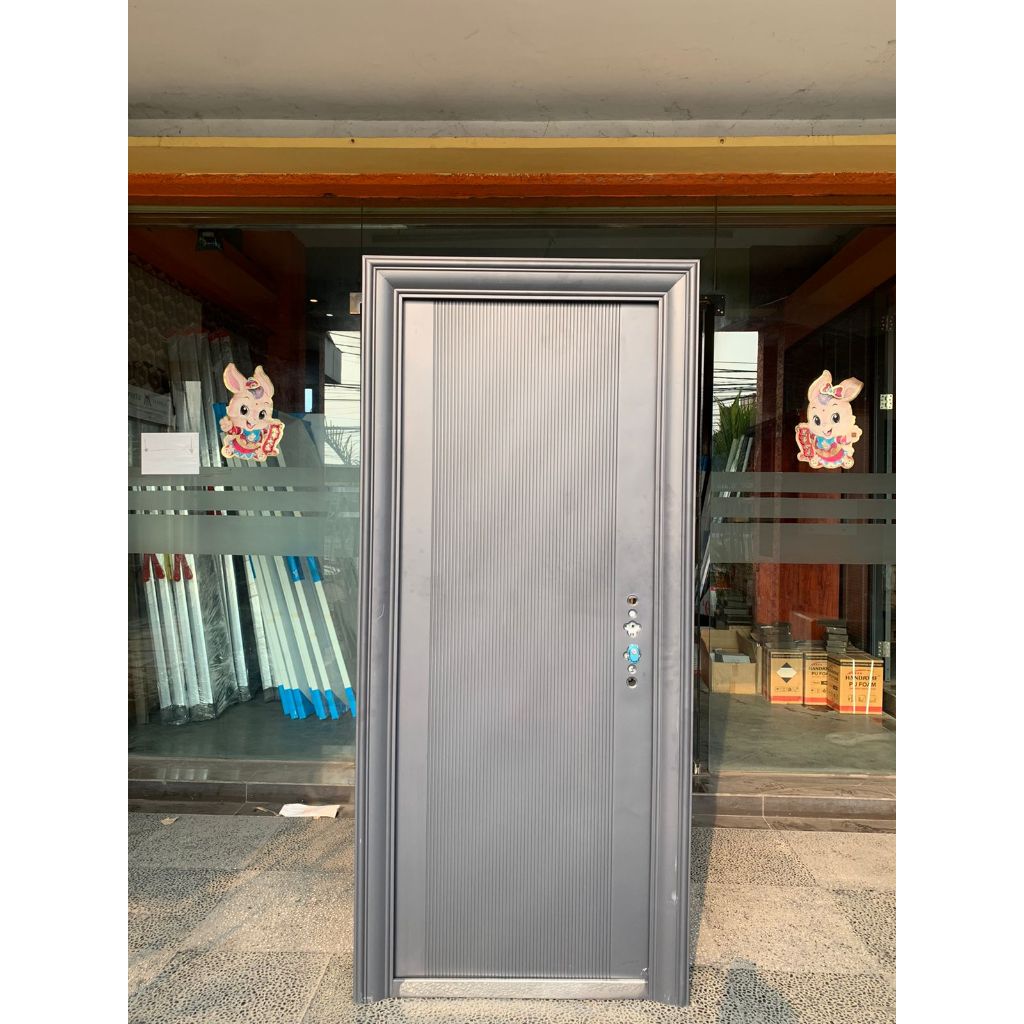 Pintu Baja Utama Minimalis Modern untuk Rumah dan Kamar/ Pintu Kamar/Pintu utama