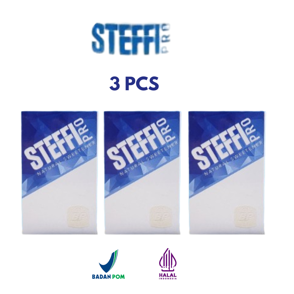 Steffi Pro Paket 3 Botol Pemanis Alami Glikosida Steviol 30 ML