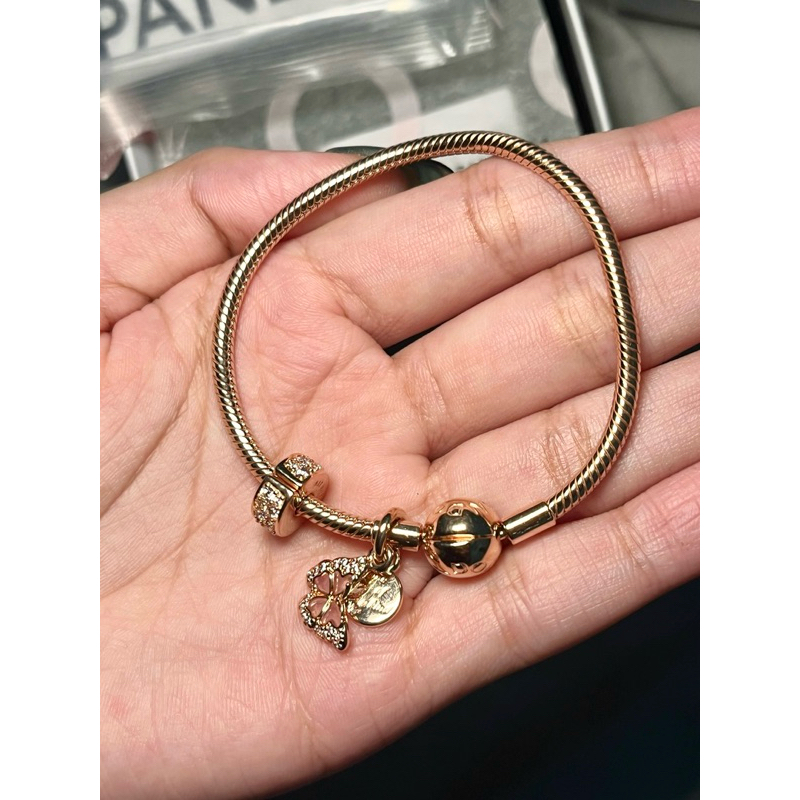 Pandora Rose Gold Snake Chain Bracelet