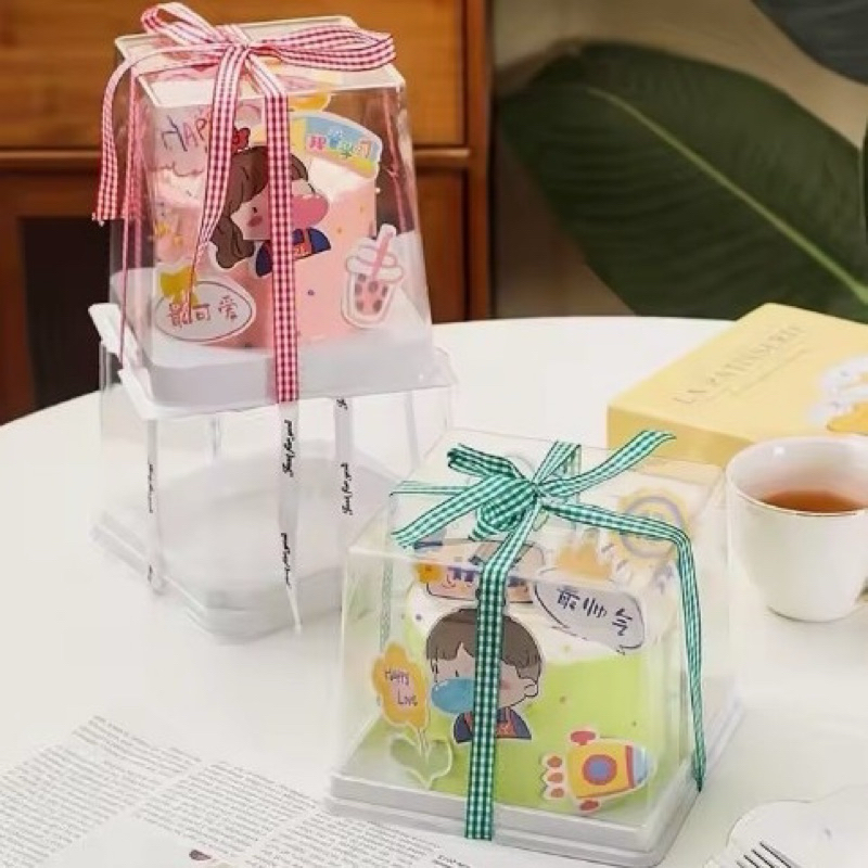 BOX TRAY MIKA Kue uk 15x15 | Korean Cake Box