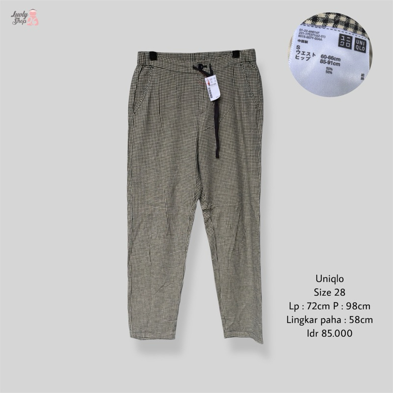 uniqlo celana kerja linen