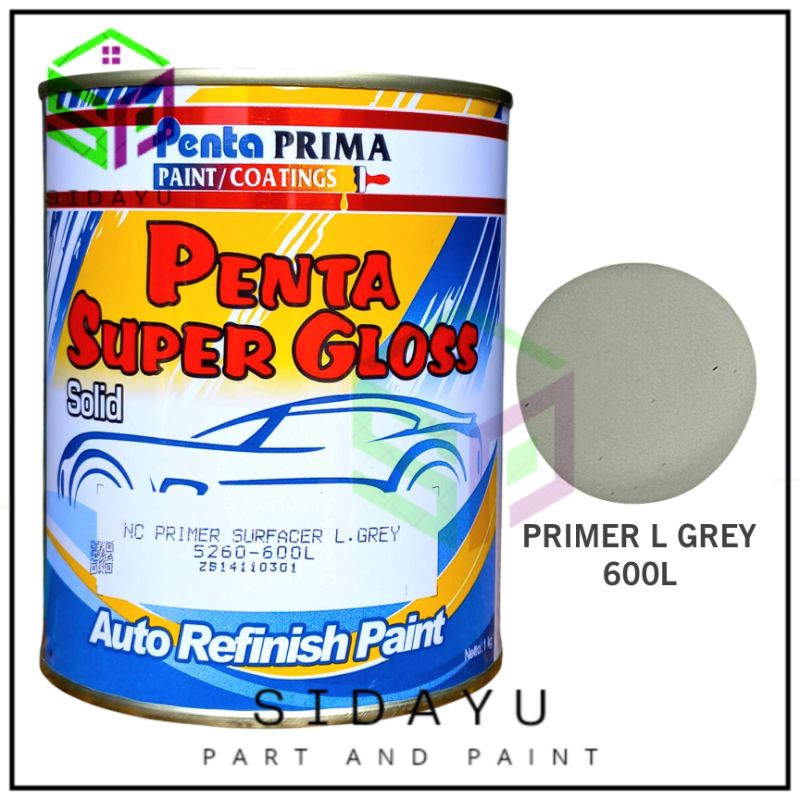 Cat Dasar Epoxy Primer Surfacer L Grey Penta Super Gloss 1KG