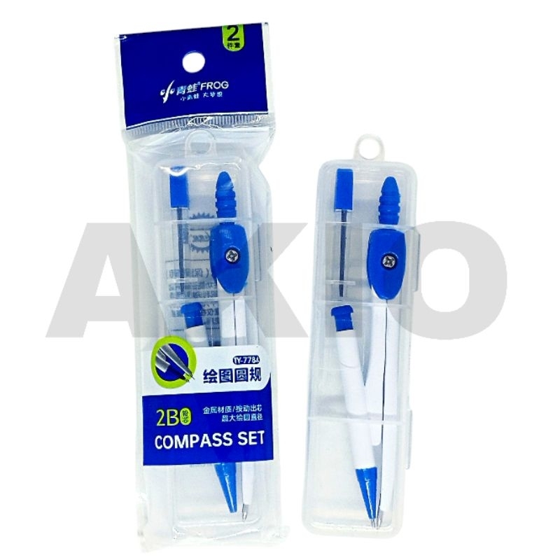 

Jangka Set Lengkap Sekolah Mekanik Besi COMPASS + Isi Refill 2B (6pcs) Pelajar Mahasiswa Lingkaran Matematika Murah TY-7784