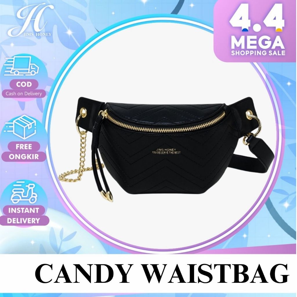 JIMS HONEY CANDY WAISTBAG Tas Pinggang Wanita Slingbag Cewek Jimshoney Trendy Elegan