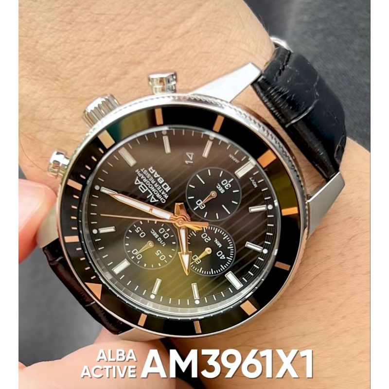 Alba AM3961#AM3961#AM3961X1#Alba AM3961X1#jam tangan pria Alba am3961#man watch Alba Am3961X1