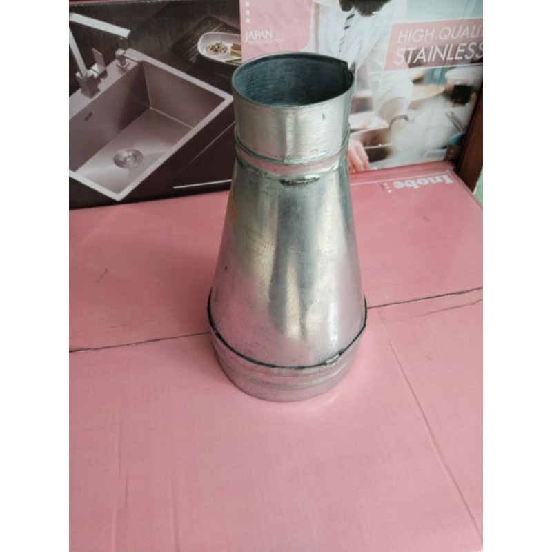 Sok sambungan pipa flexibls ducting 3" x 4" / konektor pipa exhaust ac