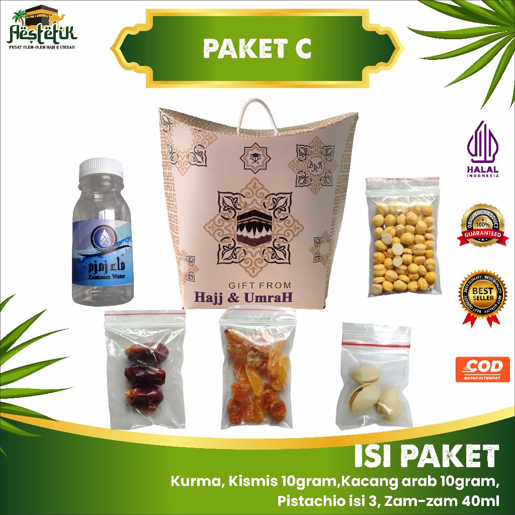 

Paket Oleh Oleh Haji dan Umroh Ekonomis Dus tali jinjing murah dan lengkap | Paket C | Aestetik