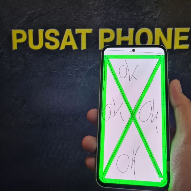 lcd samsung a54 5g minus garis