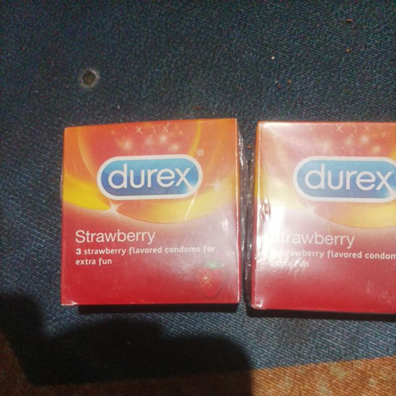 KONDOM DUREX RASA STRAWBERRY (ISI 3PCS/BOX)