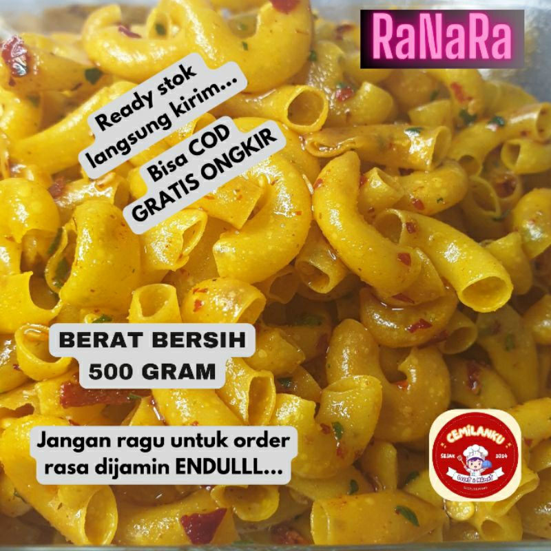 

Makaroni Cikruh Daun Jeruk Pedas dan Original 500g by Cemilanku - Food, Keripik, Ayam, Snack