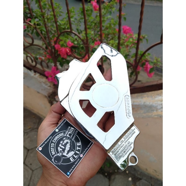[CHROME CELUP] Tutup Cover Gear Ger Gir CRF 230 PNP CB GL MP Tiger Penutup Rantai Rante CRF