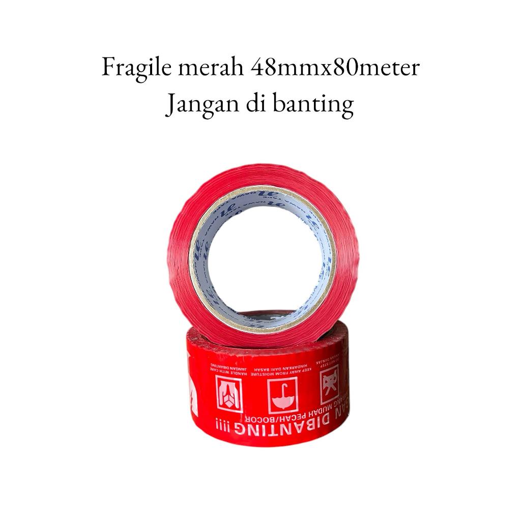 

1pcs lakban fragile 48mmX80yard original termurah berkualitas