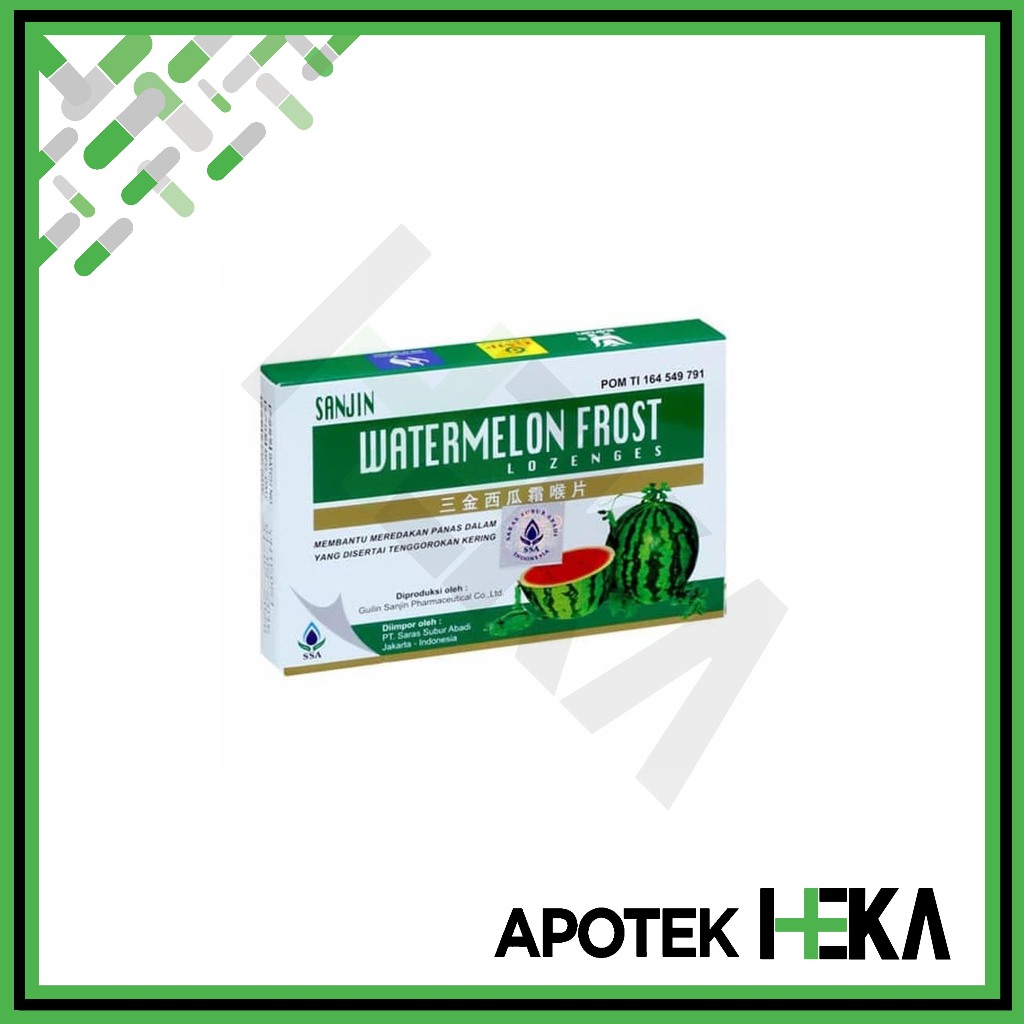 

Sanjin Watermelon Lozenges 12 Tablet - Panas Dalam Sakit Tenggorokan [TANGERANG]