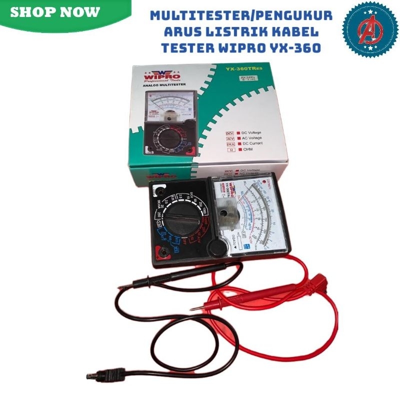 Multitester / Pengukur Arus Listrik Kabel Tester Wipro YX-360 TRES / Multitester Analog Wipro YX-360