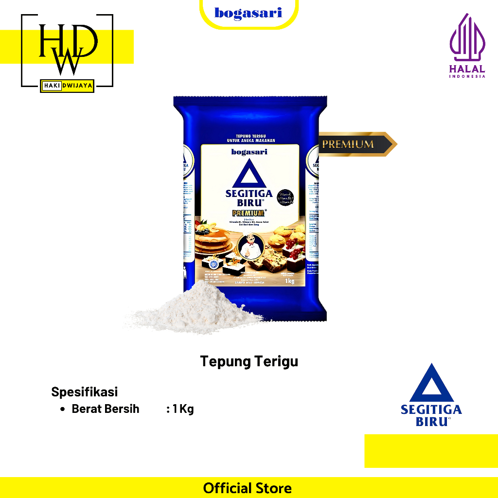 

[1 kg] Bogasari Segitiga Biru Tepung Terigu Premium