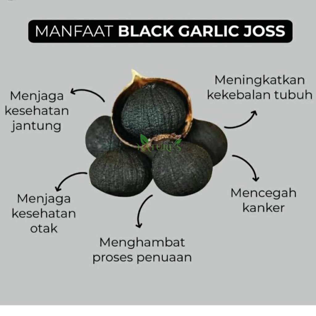 BLACK GARLIC JOSS 250 GRM | FERMENTASI BAWANG PUTIH TUNGGAL |BAWANG HITAM PREMIUM SUPER