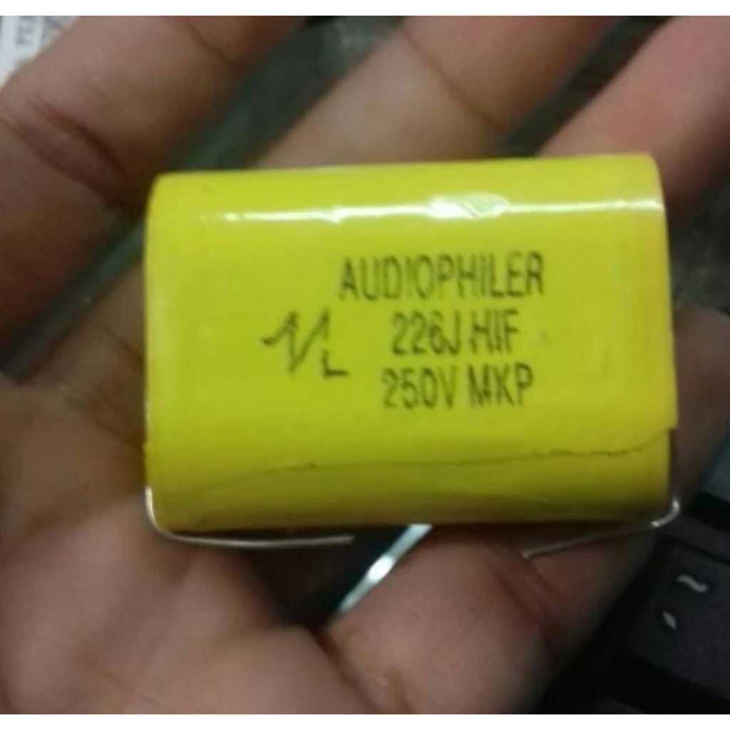 RE2916 audiophiler kapasitor crossover 226 226j 22uf 22 uf 250v 250volt by PCM LTC GLODOK