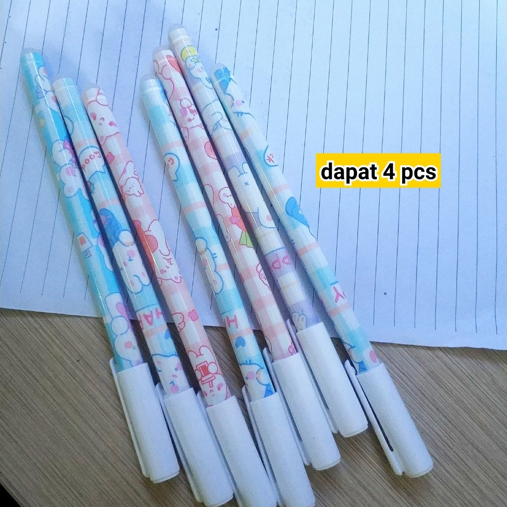 

Isi 4 - Bolpen Hapus Magic Pen Pulpen Bolpoint Bisa Dihapus