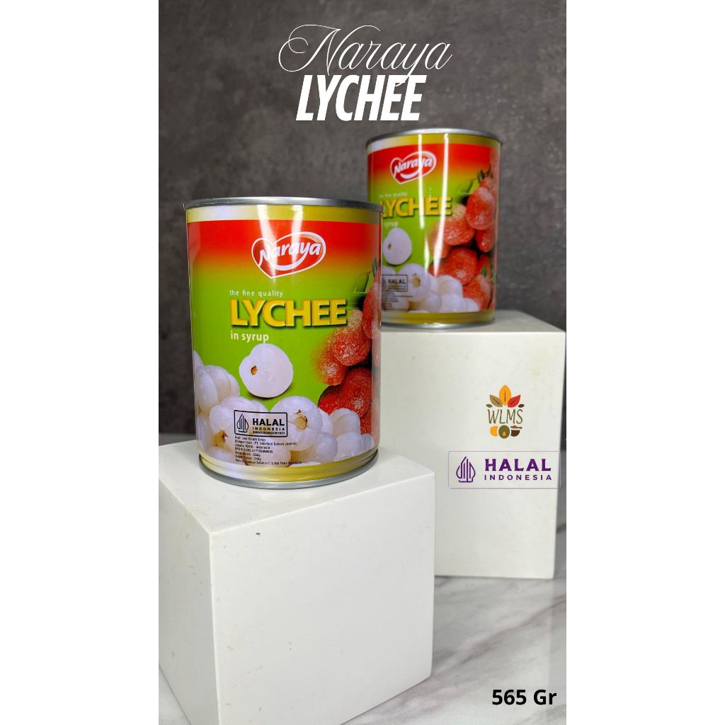 

Naraya Lychee 565 gr / Manisan Buah Kalengan / Naraya Buah Kaleng / Naraya Leci