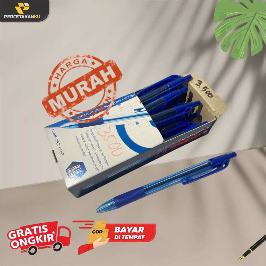 

polpen biru snowman
