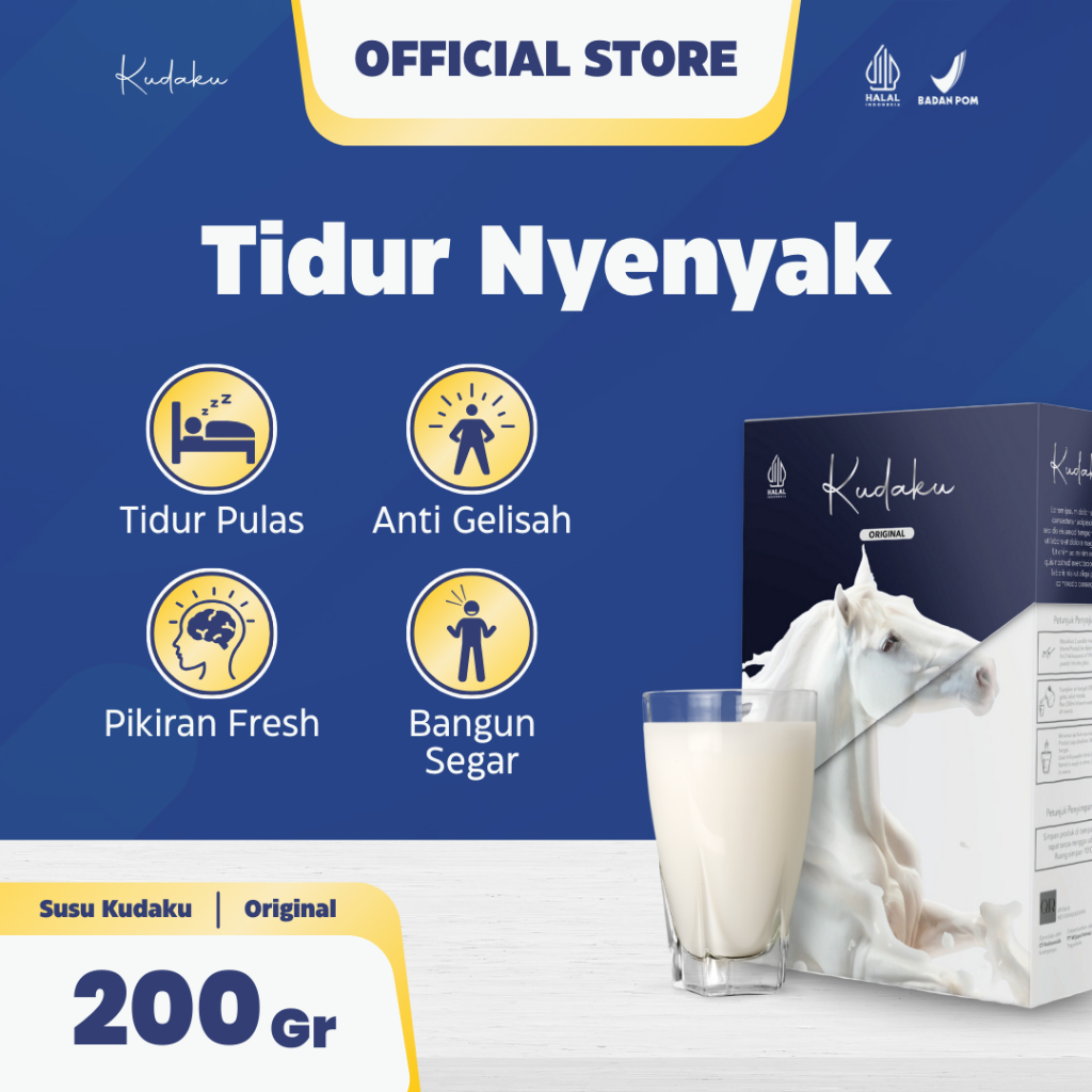 

KUDAKU Susu Kuda Solusi Insomnia | Anti Stres obat depresi oba tidur nyenyak pulas ampuh bu tidur deep sleep