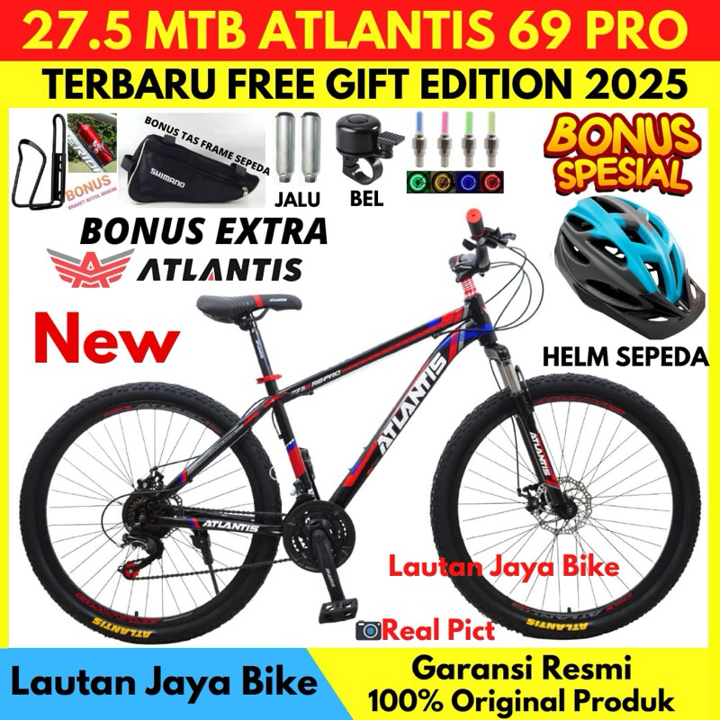 Sepeda Gunung 27.5 MTB ATLANTIS 730 REM CAKRAM NEW