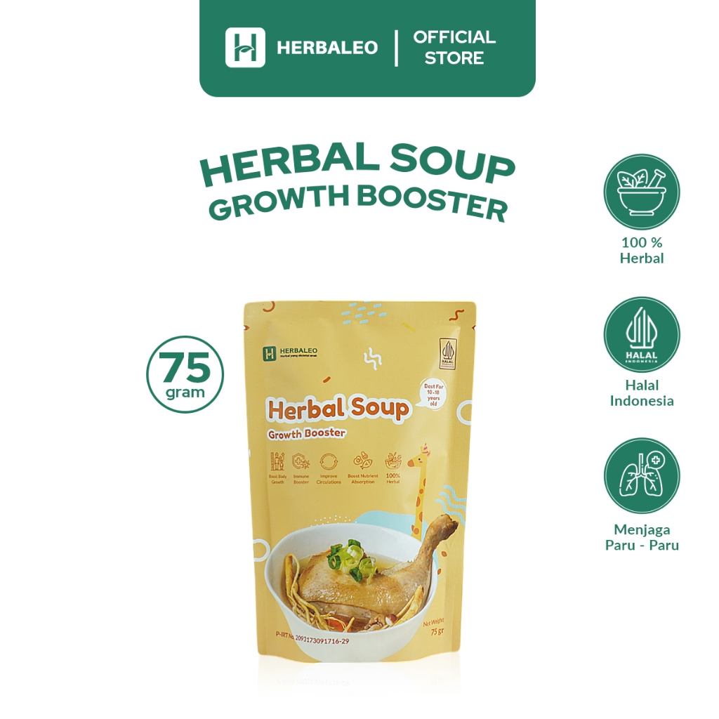 

Herbaleo Sup Pertumbuhan Tinggi Anak 75 GR 100% Herbal Grotwh Booster Kesehatan SPA-002